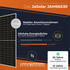 Solarway Balkonkraftwerk Set 2000W 4 x 500Wp Module + Deye M200 + Anker SOLIX E1600 + Stockschrauben