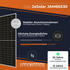 Solarway Balkonkraftwerk 1000W 2 x 500Wp Module + Deye SUN-M80 + Anker SOLIX E1600 für Flachdach