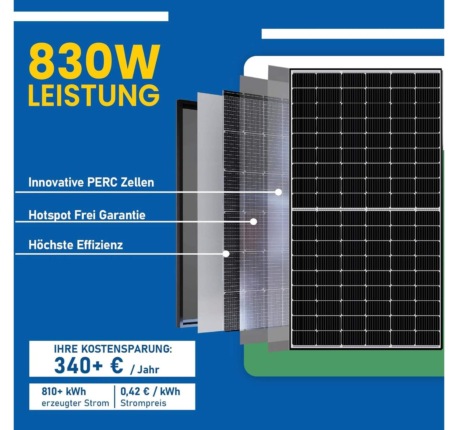 EPP Solar Balkonkraftwerk 830W Test Testbericht de Epp solar balkonkraftwerk 830w test testbericht de