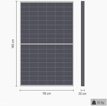 Absaar Balkonkraftwerk 600 W / 800 W (2x 410 W Solarpanel)