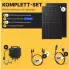 Jolywood Balkonkraftwerk 840/600W Komplettset 2 x 420Wp Module, Deye Wechselrichter, 4,5 m Schuko-Einspeisekabel (SK-1145)
