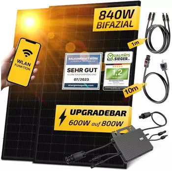 Solakon Balkonkraftwerk 840/600W 2 x 420Wp (1146)