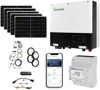 UltraSolar PV-Komplettset 10kW 24 x DAH Solar Module 420Wp + Growatt MOD 10KTL3-X + Growatt Smart Meter TPM-E
