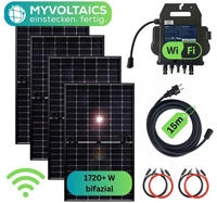MyVoltaics MBB1720-5m, MYVOLTAICS Balkonkraftwerk MyBasic 1760+ Watt, bifazial,