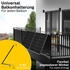 Solakon Balkonkraftwerk 890/800W 2 x 445Wp Module + Growatt NEO 800M-X + Schuko-Kabel 10m + Balkon-Halterung