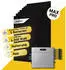 Balkonstrom Solaranlage 4000W 8 x 500Wp Module + Zendure Solarflow 2400 Pro + Zendure Smart Meter + 3m Schuko-Kabel + Fassaden-Halterung