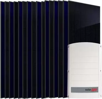 SUNNIVA Solaranlage 8kW 16 x 500Wp Module + SolarEdge SE8K