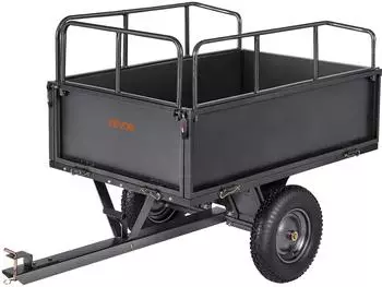 VEVOR Kippanhänger 481L 272kg Tragkraft, 40,64cm Reifen, für ATV/UTV