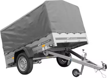Unitrailer Garden Trailer 201 Kipp PKW-Anhänger 750kg mit Stützrad, Hochplane & Hochspriegel