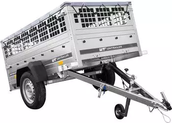 Unitrailer Garden Trailer 200 Kipp Pkw-Anhänger mit Laubgitteraufsatz