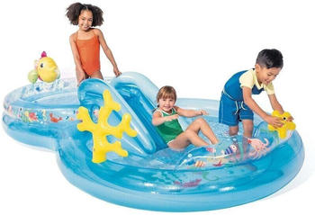 Intex Inflatable Children's Play Center with Slide and Starfish (56143NP) blue
