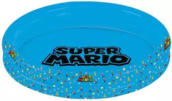 Happy People Super Mario 2-Ring-Planschbecken, bedruckter Boden, 150x25cm