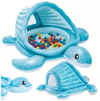 Intex Turtle Cove aufblasbares Spielcenter 218x206x97cm, 100 B&auml;lle (48677NP)