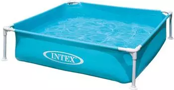 Intex Frame Kinderpool Mini Blau 122 x 122 x 30 cm