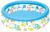 Bestway Planschbecken Safari Pals 51008, ab 2 Jahren, mit 3 Luftringen, bis 101