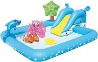Bestway Planschbecken Fantastic Aquarium, mit Rutsche, ab 2 Jahren, mit Luftring, bis