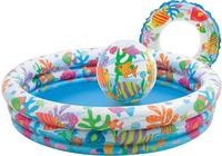INTEX 59469NP, INTEX 167438 3er Pool-Set - Planschbecken, Wasserball, Schwimmring