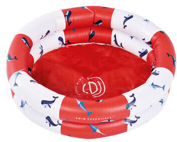 Swim Essentials Aufblasbarer Pool Red-White Whale 60 cm (2020SE334)