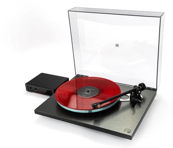 Rega Planar 3 RS Edition schwarz und rot