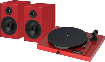 Pro-Ject Juke Box E HiFi Set HG Rot