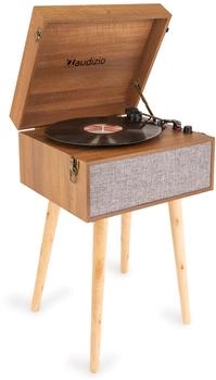 Audizio Fremont Plattenspieler mit Ständer Holz