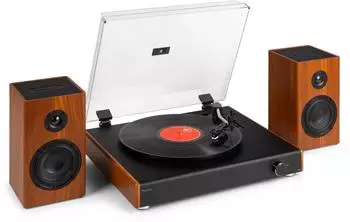 Audizio RP337W Plattenspieler Bluetooth, 3 Geschwindigkeiten, kabellose Lautsprecher (T102.181)