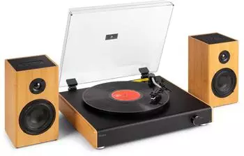 Audizio RP337B Plattenspieler mit Bluetooth-Lautsprecher 50W, 33/45/78 RPM (102.183)