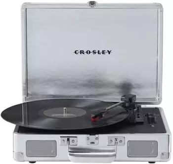 Crosley Cruiser Plus Bluetooth Schallplattenspieler, silber (CR8005F-SI4)