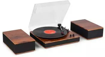 Audizio Tupelo Plattenspieler mit Lautsprechern, Bluetooth, 120W (T101.522)