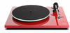 Rega Planar 2 Plattenspieler mit RB 220 Tonarm + Carbon MM-System, hochglanz rot