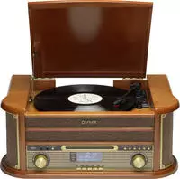 DENVER MRD-51, DENVER MRD-51 - Retro music system - LP - CD - FM - DAB - Wood -