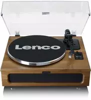 Plattenspieler Mit 4 Integrierten Lautsprechern Und Bluetooth Empfang Holz