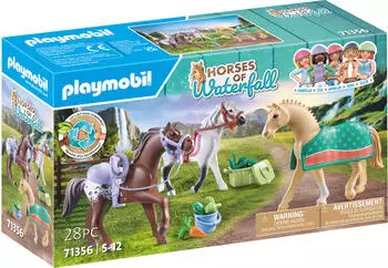 Playmobil Horses of Waterfall - 3 Pferde: Morgan, Quarter Horse & Shagya Araber (71356)