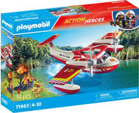 Playmobil Konstruktions-Spielset "Feuerwehrflugzeug mit L&ouml;schfunktion (71463),