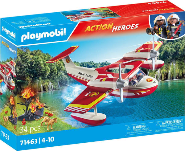 Playmobil City Action - Feuerwehrflugzeug mit Löschfunktion (71463)