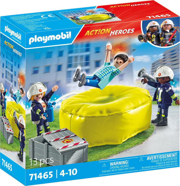 Playmobil Action Heroes - Feuerwehrleute mit Luftkissen (71465)