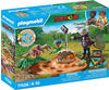 Playmobil® Konstruktions-Spielset »Stegosaurusnest mit Eierdieb (71526), Dinos«,
