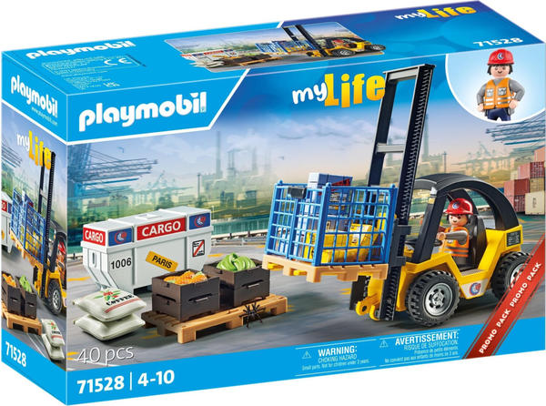 Playmobil My Life Gabelstapler mit Fracht (71528)