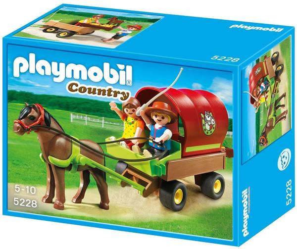 Playmobil Reiterhof Kinder-Ponywagen (5228)