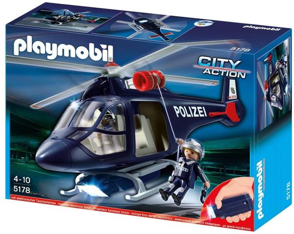 Playmobil 5178 Polizeihubschrauber mit LED-Suchscheinwerfer