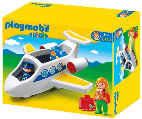 Playmobil 1.2.3 Passagierflugzeug (6780)