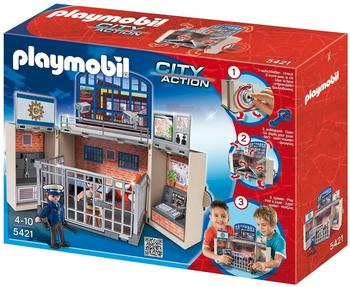 Playmobil City Action - Aufklapp-Spiel-Box - Polizeistation (5421)
