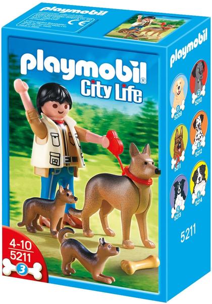 Playmobil Hunde Schäferhündin mit Welpen (5211)