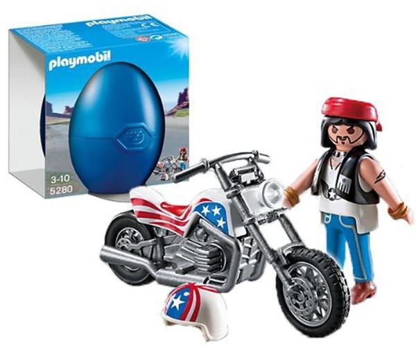 Playmobil Große Ostereier - Biker mit Chopper (5280)