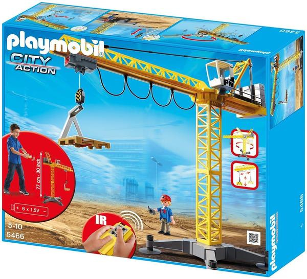 Playmobil Citylife - Großer Baukran mit IR-Fernsteuerung (5466)