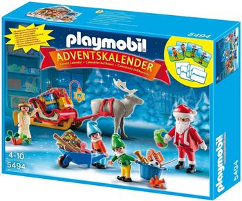 Playmobil Adventskalender Weihnachtsmann beim Geschenke packen (5494)