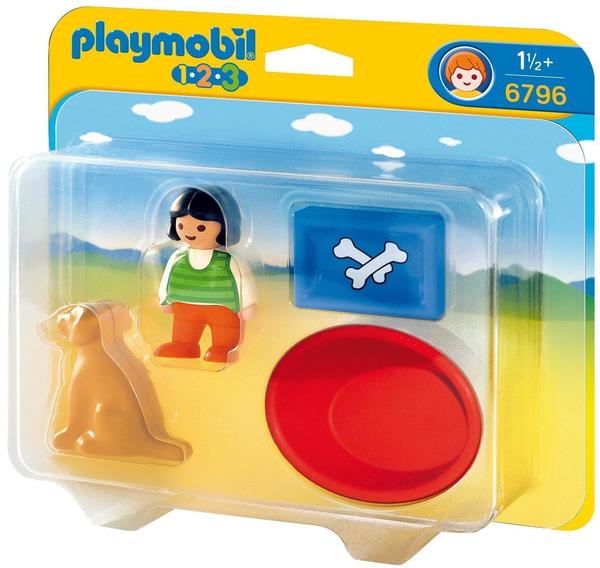 Playmobil 123 - Mädchen mit Hund (6796)