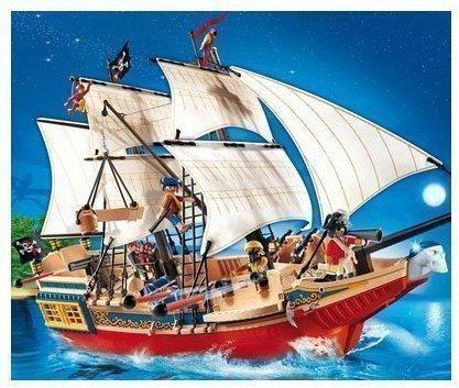 Playmobil Piraten Großes Piraten-Tarnschiff (4290)