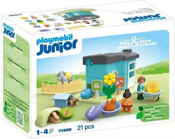 Playmobil JUNIOR - Tierpension mit Futterspender (71690)