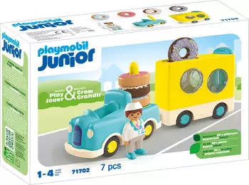 Playmobil JUNIOR - Verrückter Donut Truck mit Stapel- und Sortierfunktion (71702) Playmobil JUNIOR - Verrückter Donut Truck mit Stapel- und Sortierfunktion (71702)